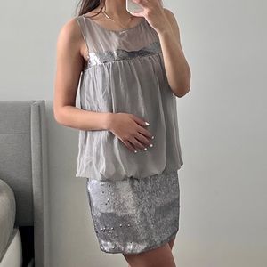 Laundry by design silk sequin dress
